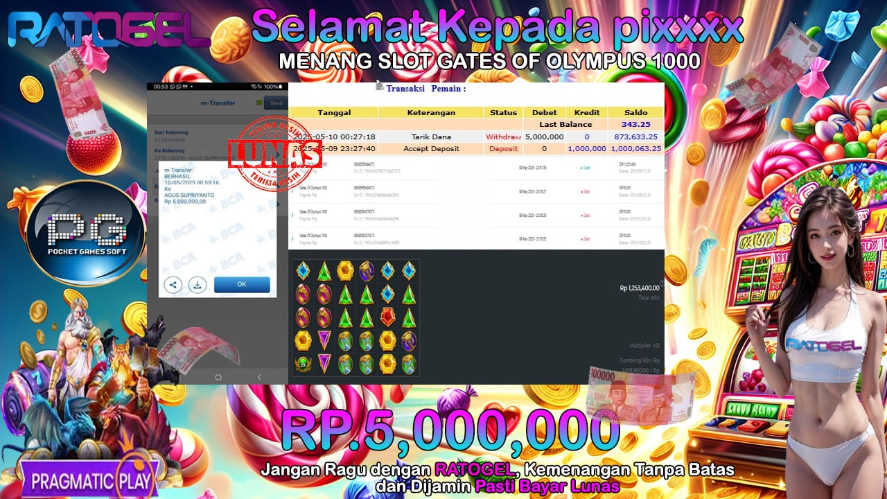 BUKTI JACKPOT SLOT GATES OF OLYMPUS 1000 TERPERCAYA DI INDONESIA TGL 10-05-2025