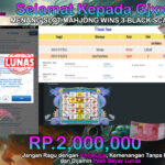 BUKTI JACKPOT SLOT MAHJONG WINS 3-BLACK SCATTER TERPERCAYA DI INDONESIA TGL 07-07-2025