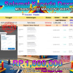 BUKTI JACKPOT SLOT MAHJONG WAYS 2 TERPERCAYA DI INDONESIA TGL 20-07-2025