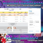 BUKTI JACKPOT LIVE CASINO BACARRAT  TERPERCAYA DI INDONESIA TGL 25-10-2025