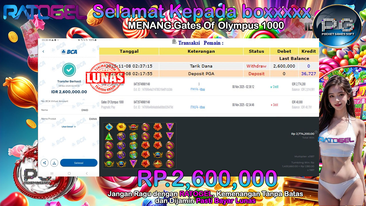 BUKTI JACKPOT SLOT GATES OF OLYMPUS 1000 TERPERCAYA DI INDONESIA TGL 08-11-2025
